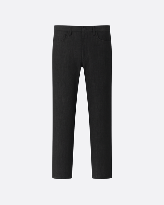Pantalon Denim Brut Regular "STRIDE" Noir