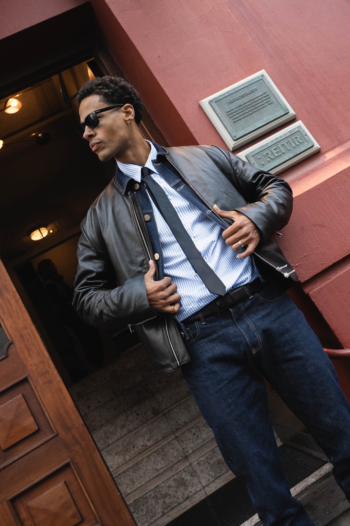 Chemise Popeline de Coton "OFFICE" Bleu ciel