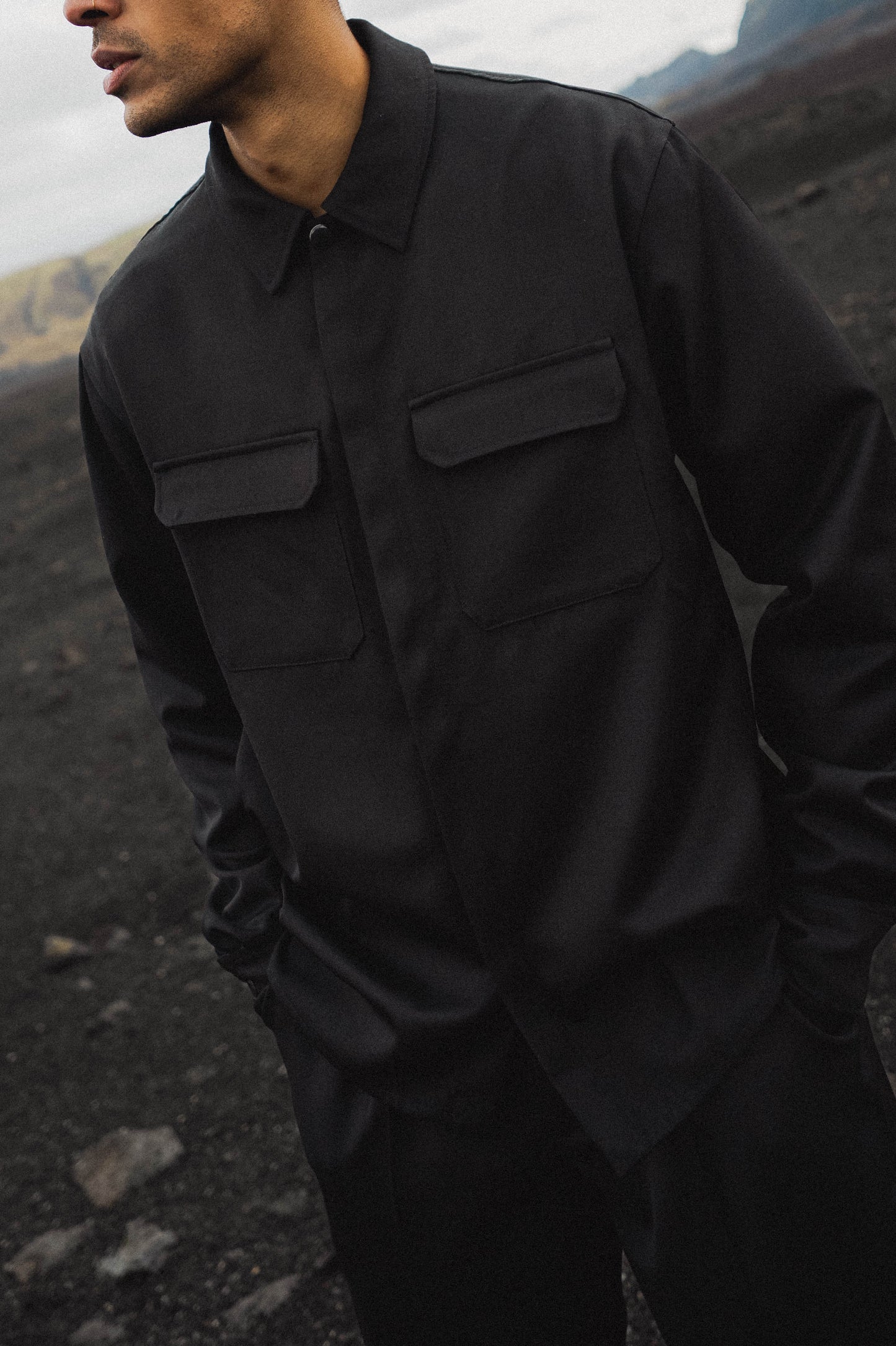 Surchemise Laine "UNI" Noire
