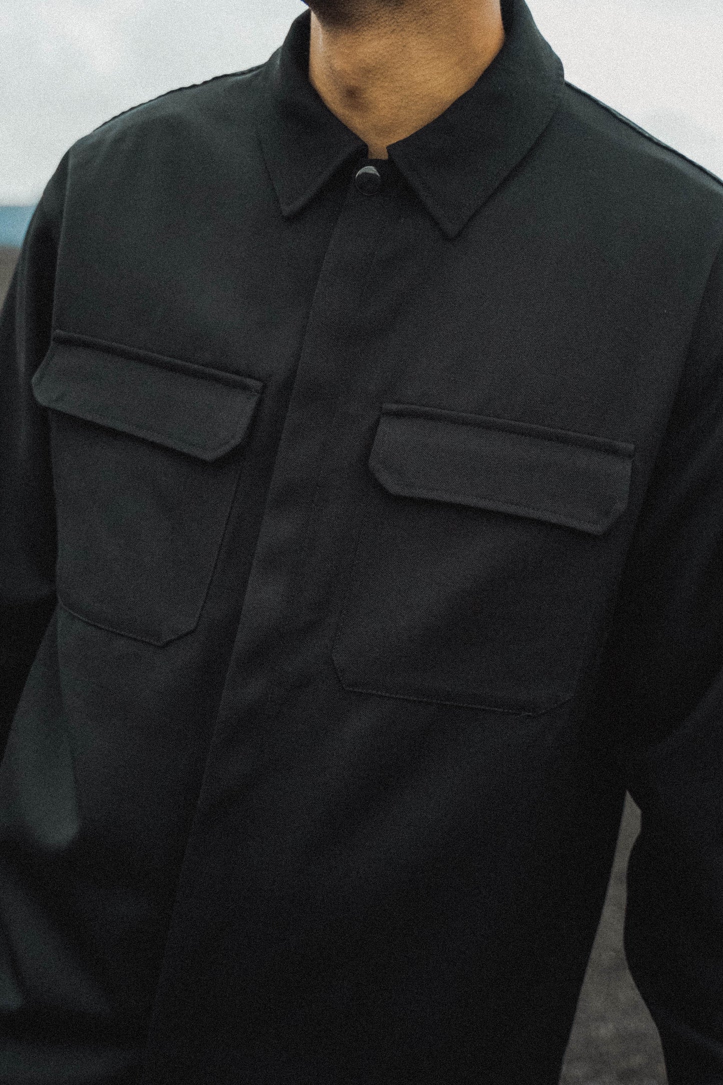 Surchemise Laine "UNI" Noire