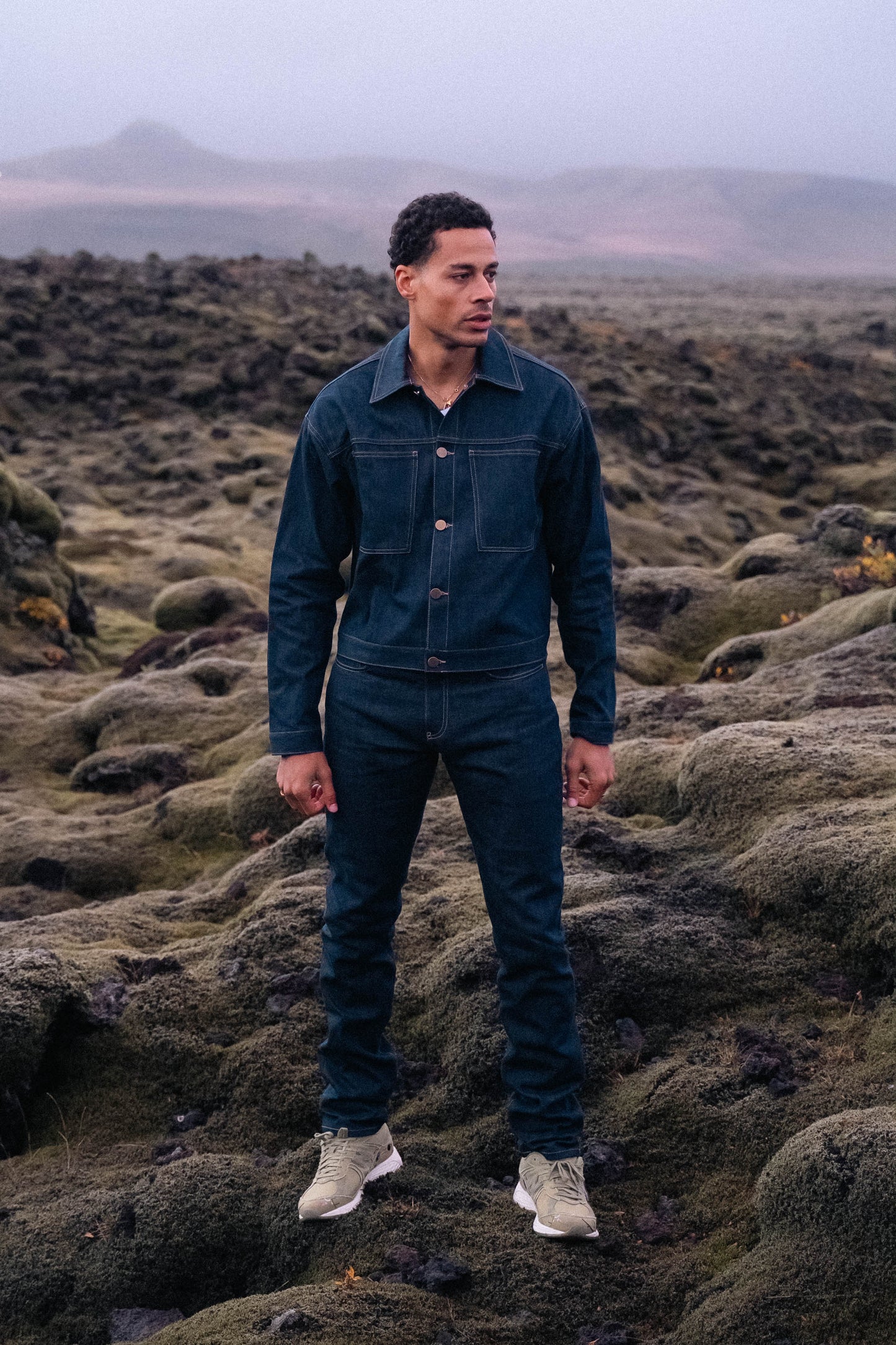 Pantalon Denim Brut Regular "STRIDE" Indigo